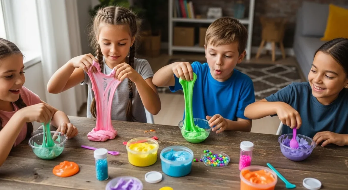 Schleim selber machen mit Kindern: Der große DIY-Guide für kreativen Spielspaß