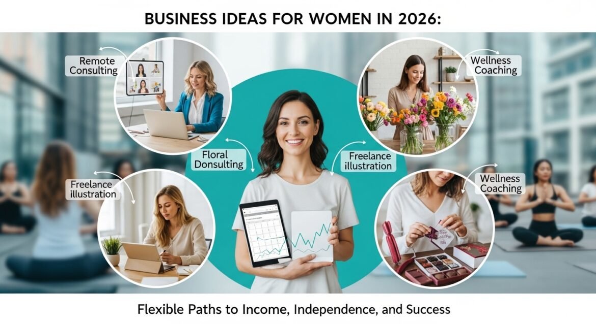 Geschäftsideen für Frauen 2026: Flexible Wege zu Einkommen, Unabhängigkeit und Erfolg